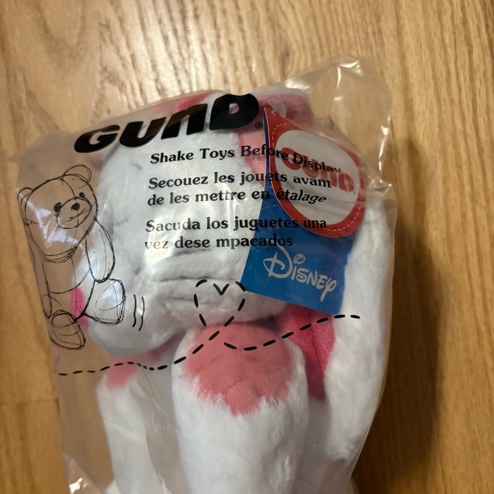 Disney Gund Marie Cat Plush Stuffed Animal 15” Toothpick White Pink Aristocats - Picture 3 of 4